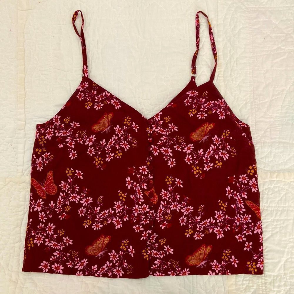Madewell floral tank size 6